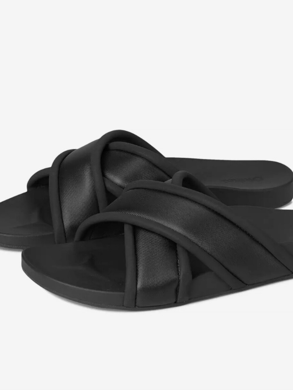 OluKai Ani Crisscross Slide Sandals- Lava Rock